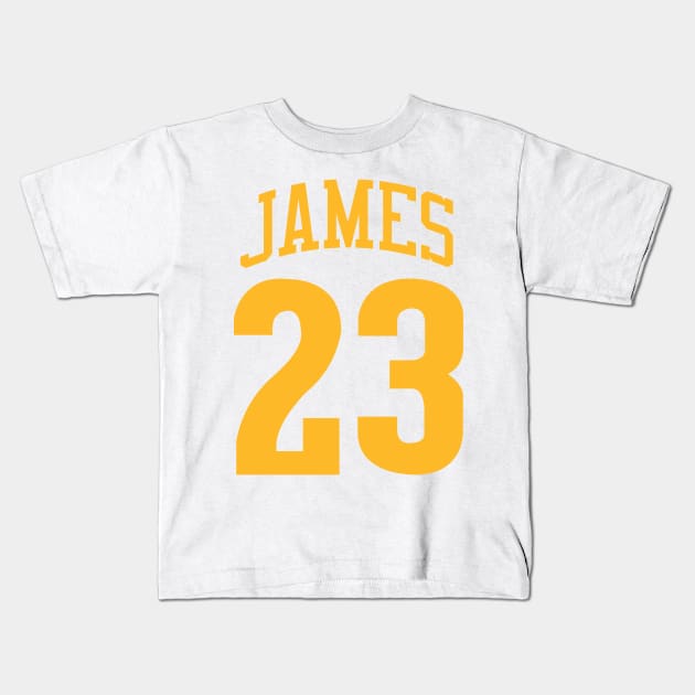 Los Angeles james 23 Kids T-Shirt by Cabello's